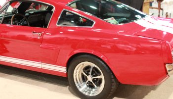 Red and White Classic Car