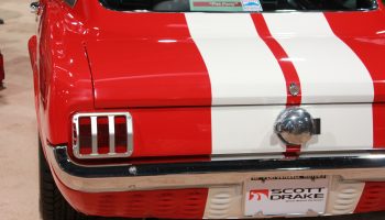 Red and White Classic Car