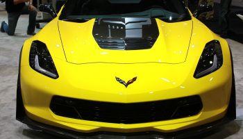 Yellow Porsche with Hood Closed
