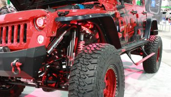 Red Jeep with Red Wheels