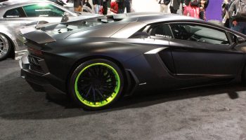 Gray Car with Green Wheels