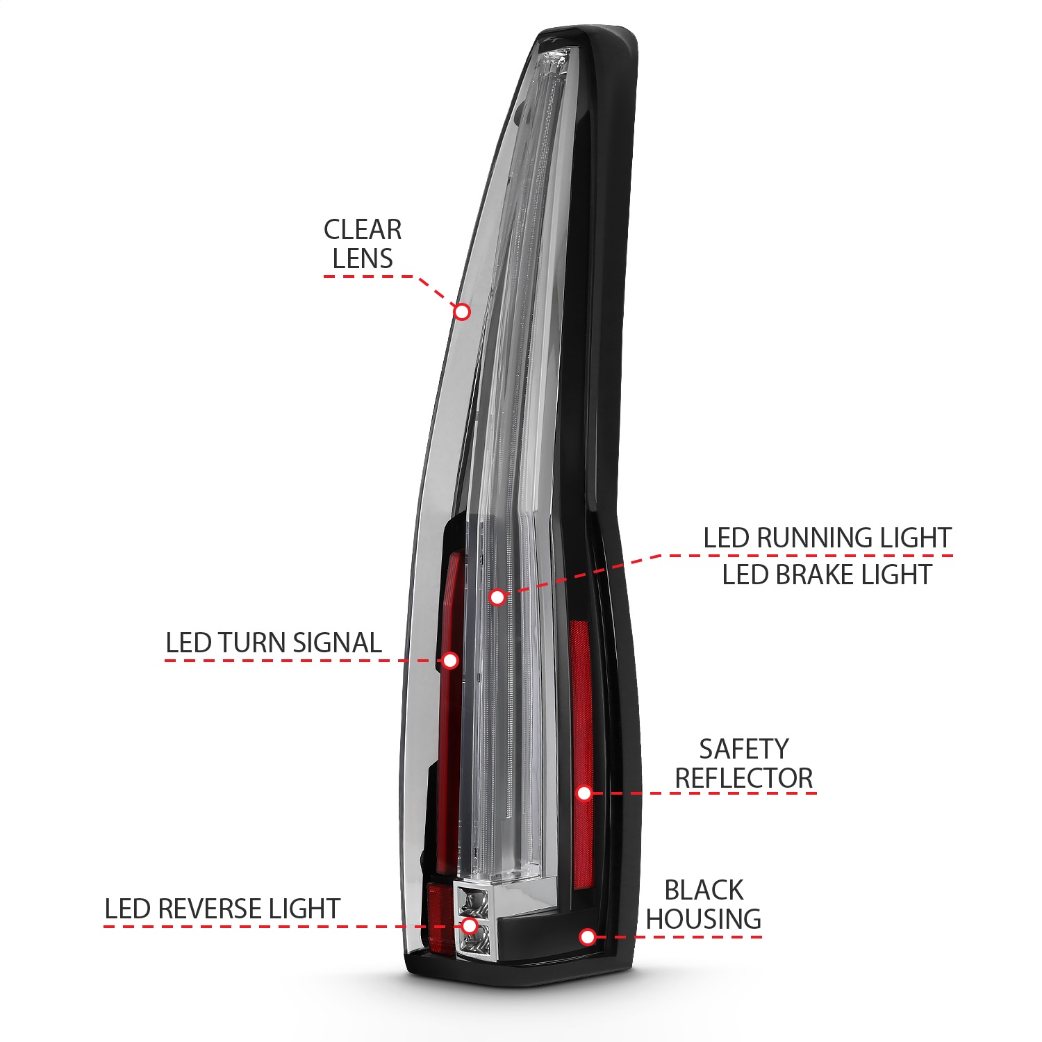 Anzo USA 311296 Tail Light Assembly 311296 - Tint World Anzo USA 311296 Tail Light Assembly 311296 - Tint World