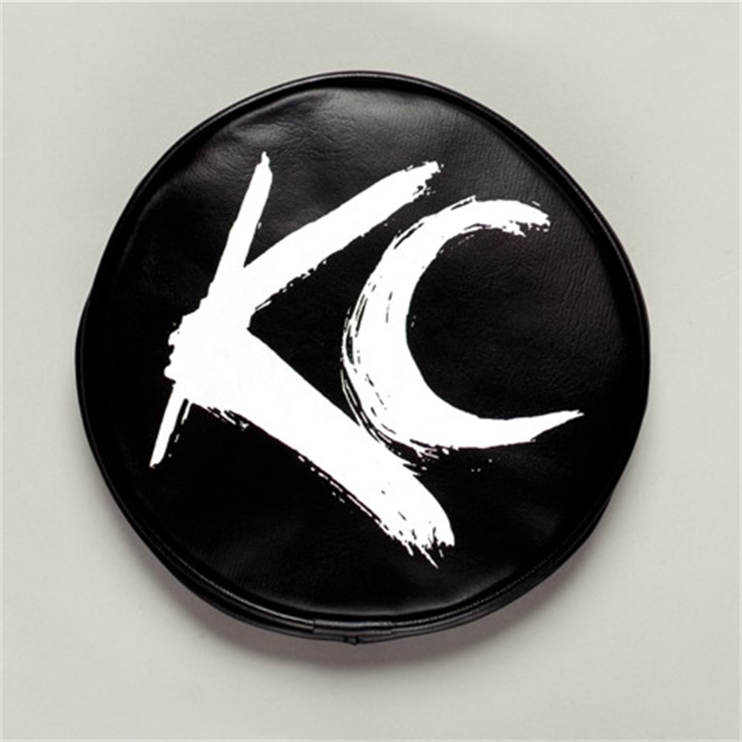 KC HiLiTES 6" Vinyl Cover KC 5117 (Black with White Brushed KC Logo