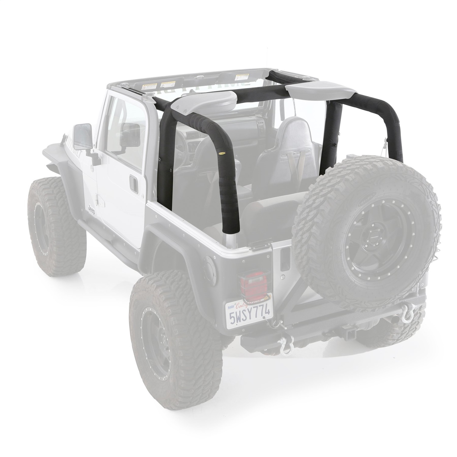 Smittybilt 97 - 02 Jeep Wrangler TJ Replacement MOLLE Sport Bar Cover Kit -  Tint World