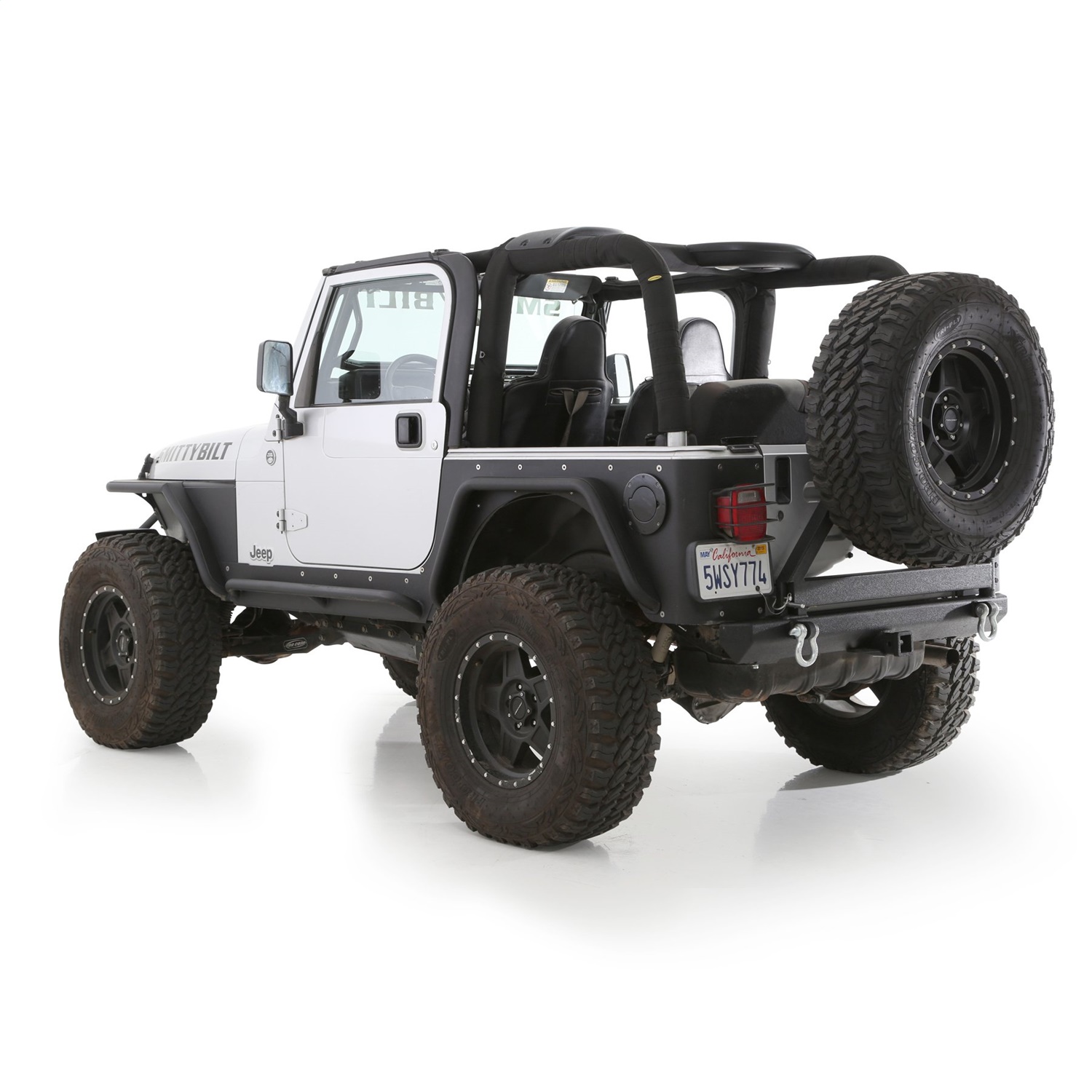 Smittybilt 97 - 02 Jeep Wrangler TJ Replacement MOLLE Sport Bar Cover Kit -  Tint World