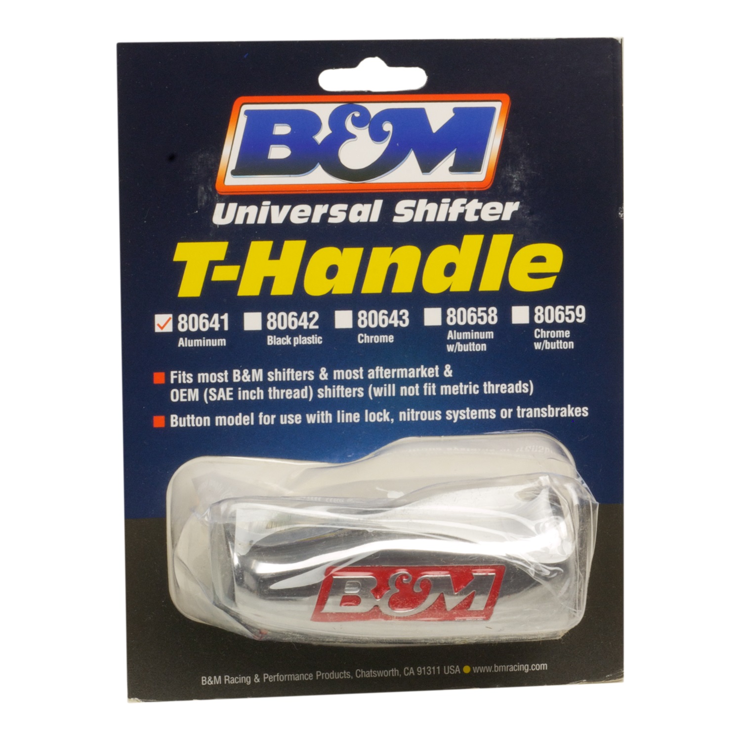 B&M 80641 Universal Manual Trans Shifter T-Handle 80641 - Tint World