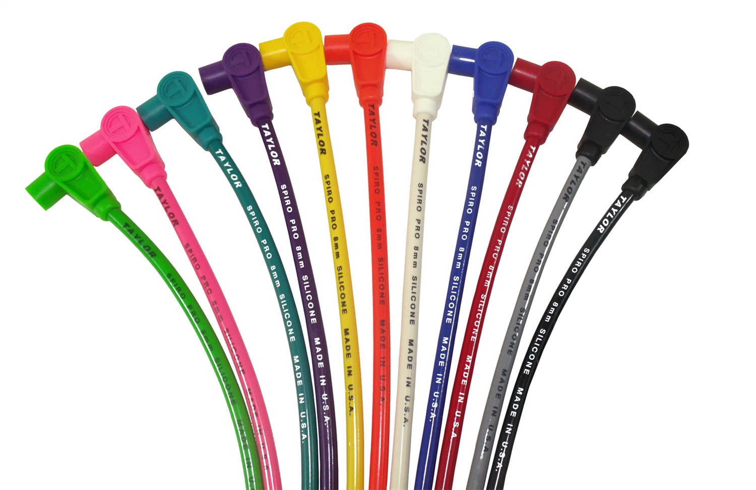 Taylor Cable Spark Plug Wire Set 8mm Spiro-Pro Wire 73255 Taylor Cable Spark Plug Wire Set 8mm Spiro-Pro Wire 73255