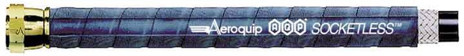 Aeroquip Special Application Socketless -6 AN Hose, Black, 20Ft Length 