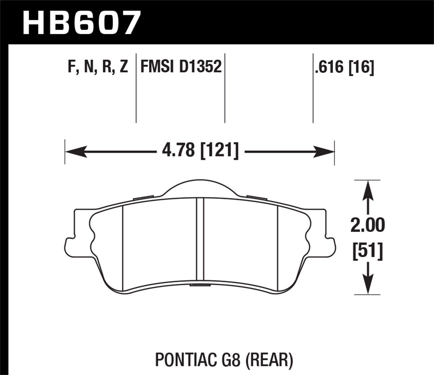 Hawk Performance HP Plus Disc Brake Pad - Tint World