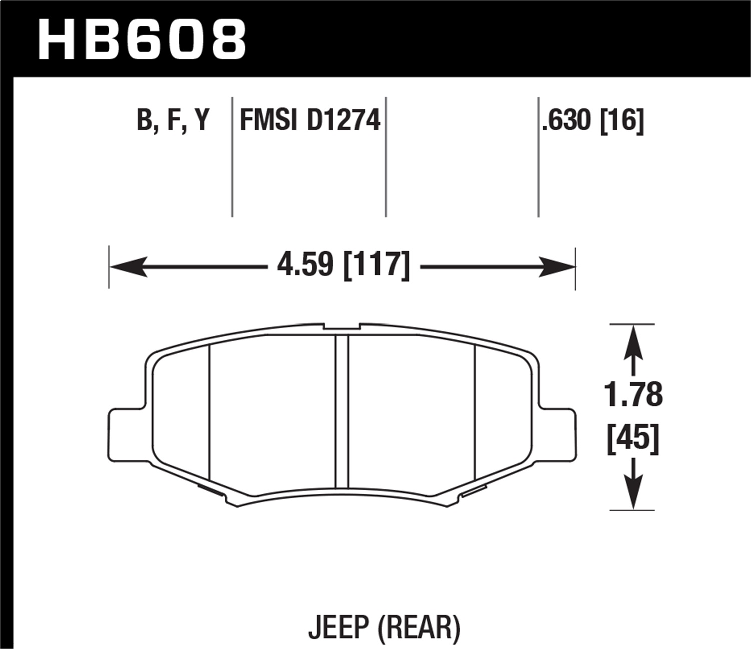 Hawk Performance HP Plus Disc Brake Pad - Tint World