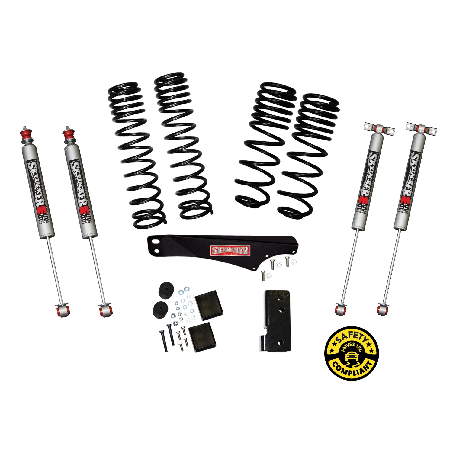 Skyjacker N8000 Nitrogen Gas Shock Set – 2-5" Front & 2-4" Rear Lift For Chevy K10 K15 K20 K25 Jimmy 4WD