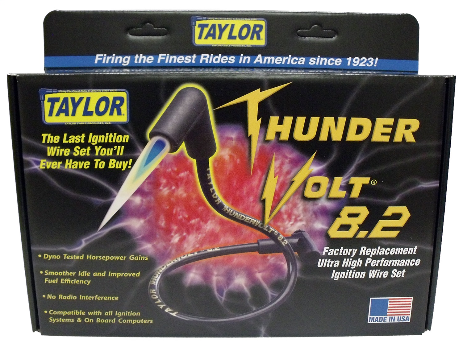 Spark Plug Wire Set, Taylor, ThunderVolt 8.2mm, Universal 8