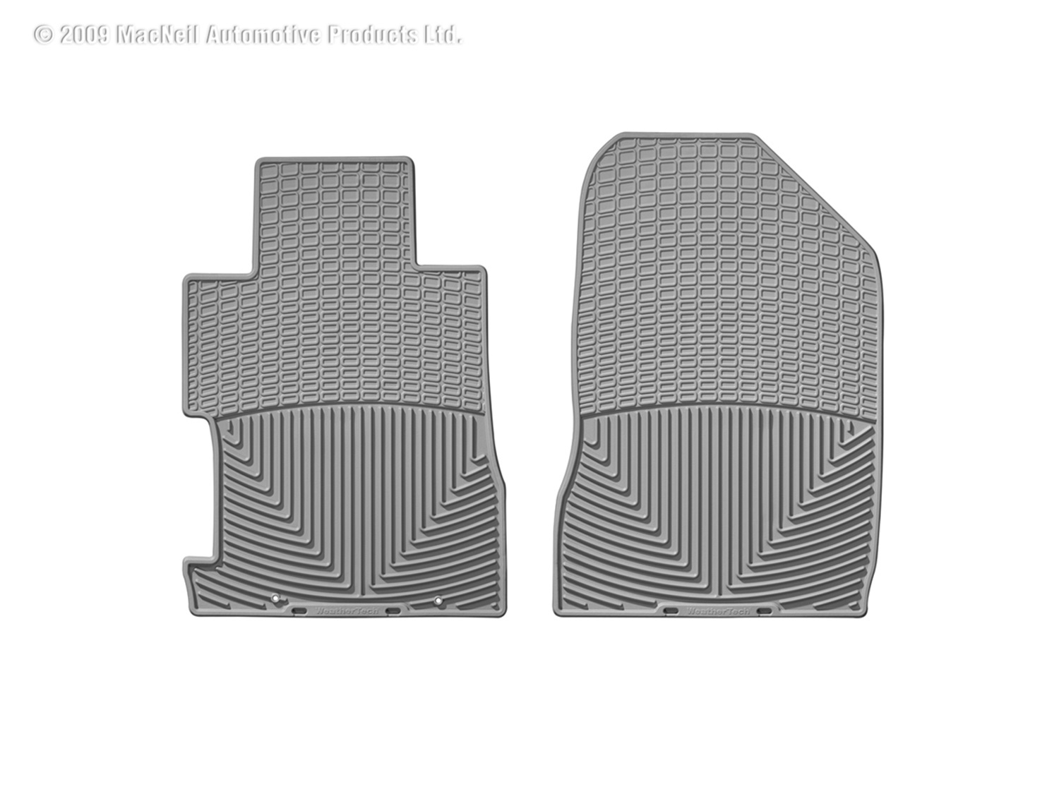 W65GR WeatherTech Rubber Floor Mat for Select Honda Civic Models Gray Set of 2 W65GR WeatherTech Rubber Floor Mat for Select Honda Civic Models Gray Set of 2