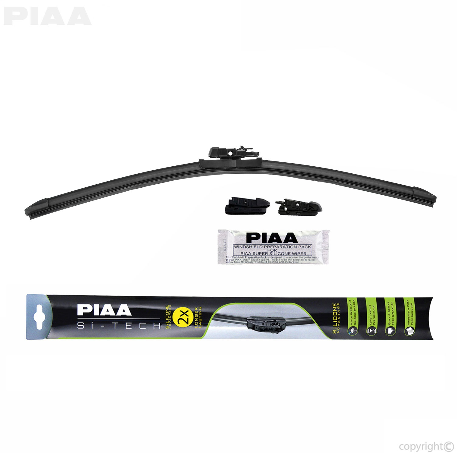 PIAA 97035 Si-Tech Silicone Flat Windshield Wiper Blade 97035 - Tint World