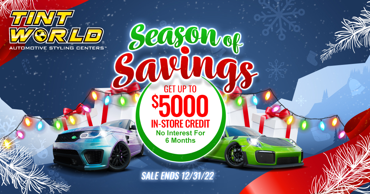 Car Accessory Coupons & Specials for the Holidays Tint World