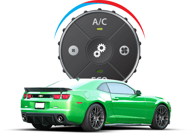 A/C control with sports car