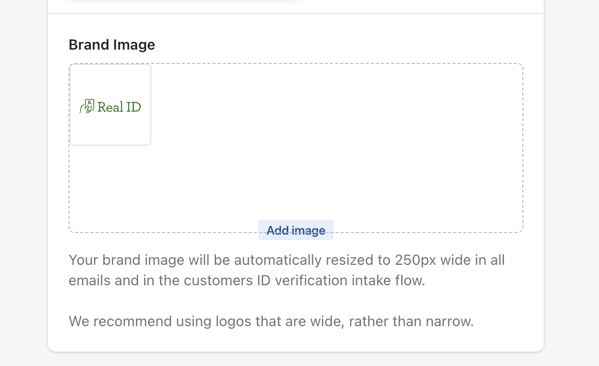 Using your own logo with Real ID