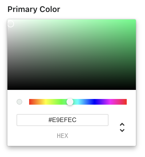 Setting your primary color