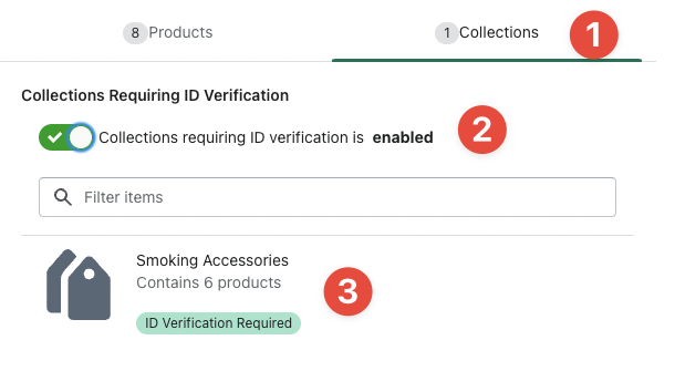 How to only require ID verification for a specific collection