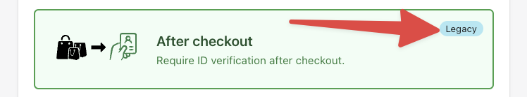 Example of a store set to use the older script tag version of Real ID's checkout integration with Shopify