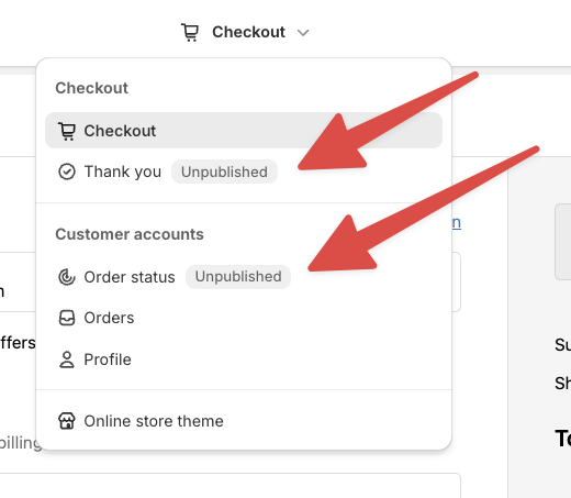 Open the Thank you and order status pages in the online theme editor and add the ID verification blocks