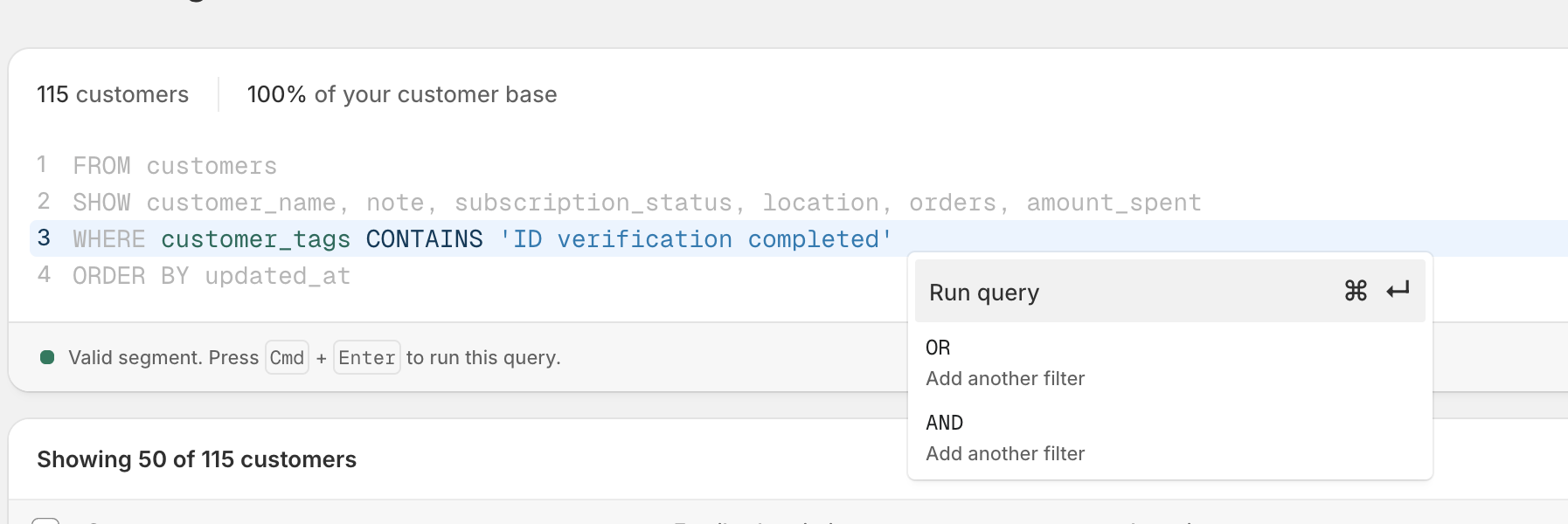 Adding an OR condition to the query so we can include both manually approved and automatically approved customers based on their drivers license, passport or national ID document