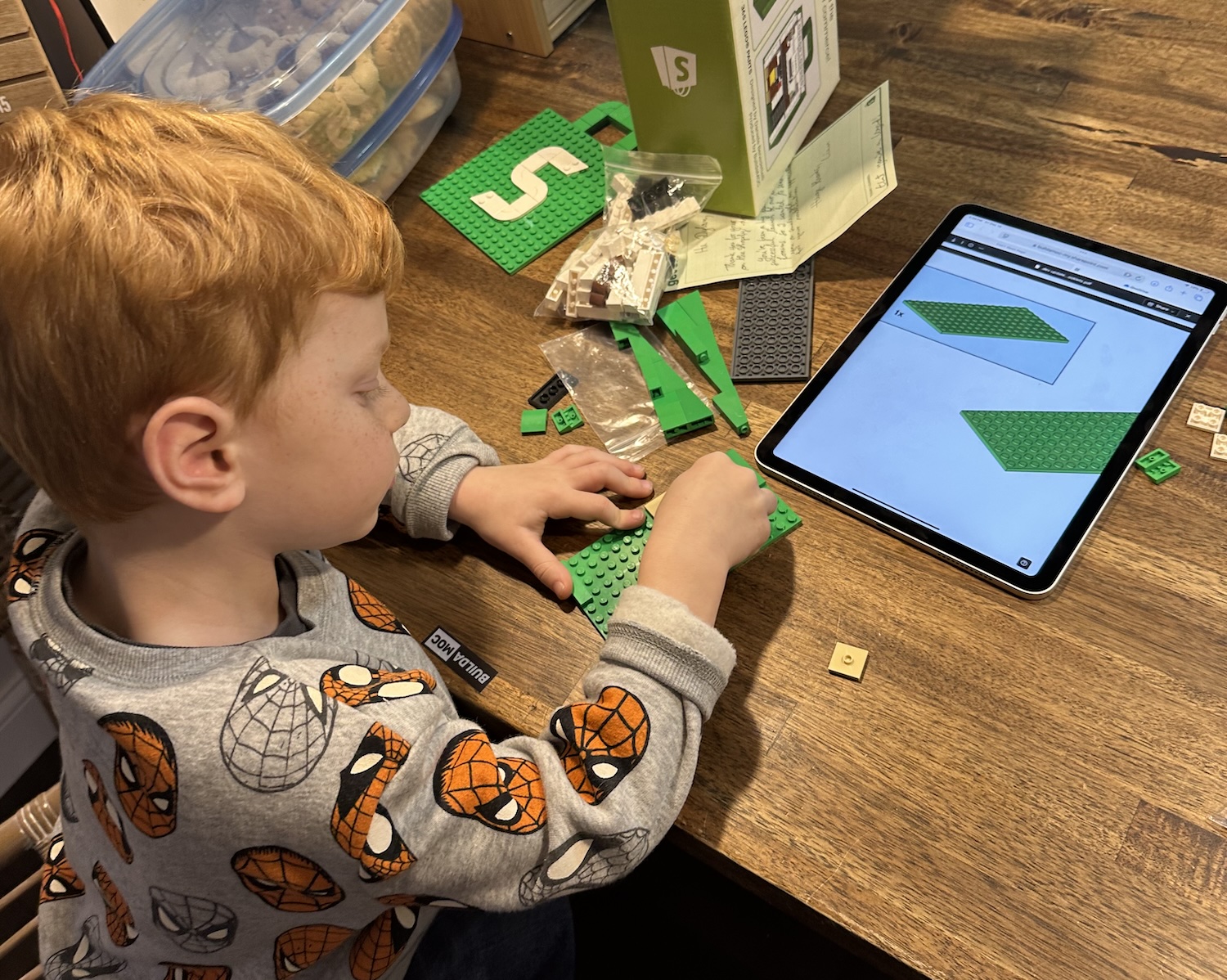 Weston putting together the piece