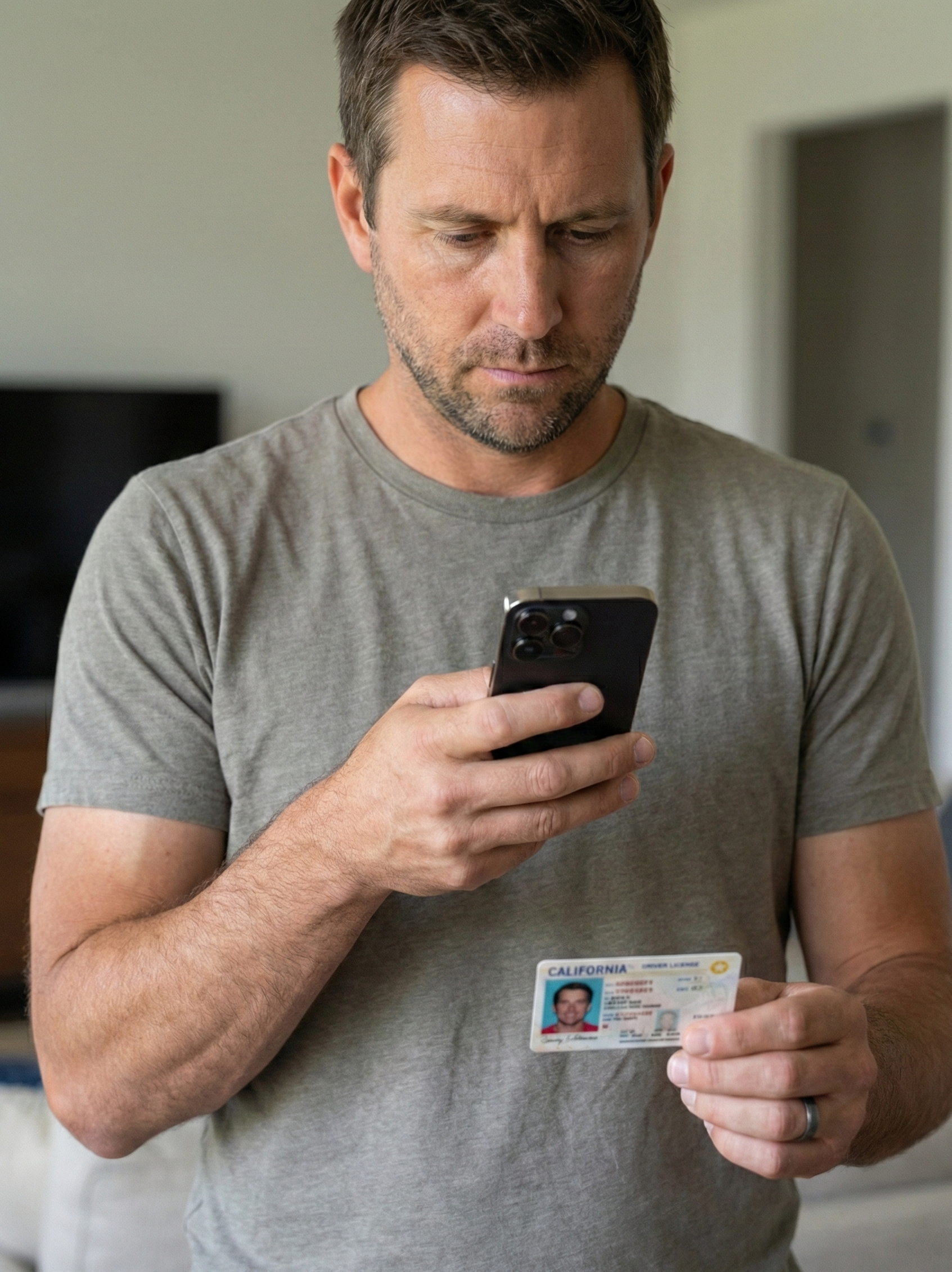 Example of Real ID verification flow with CA AB 1263 attestation