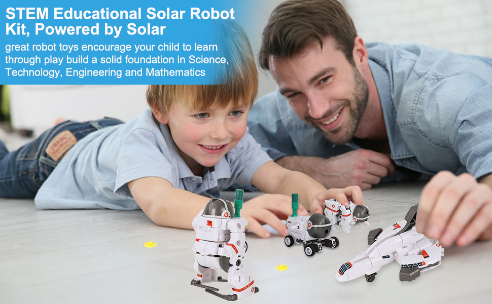 Solar Robot Toys for Kids Ages 8-12, STEM Projects 6-in-1 Science Kits DIY  Educational Building Toys, Christmas Birthday Gifts for 8-12 Year Old Boys  Girls Teens 