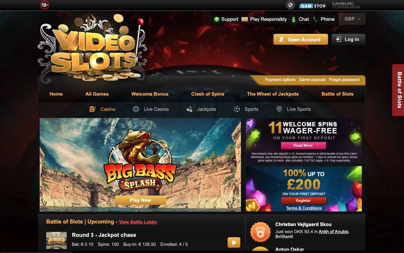 Videoslots Casino Design and Structure