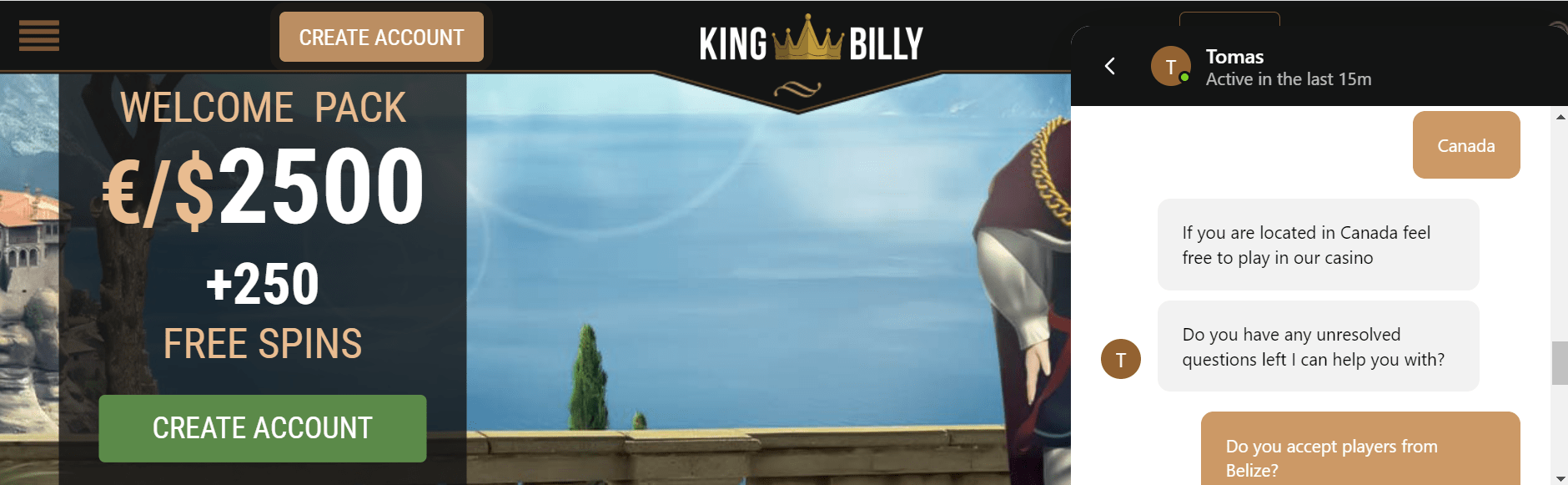 kingbilly customer support