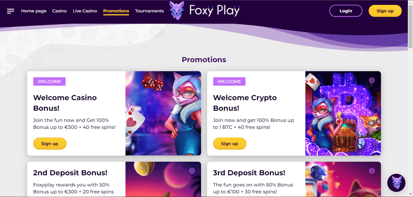 Foxyplay promotions