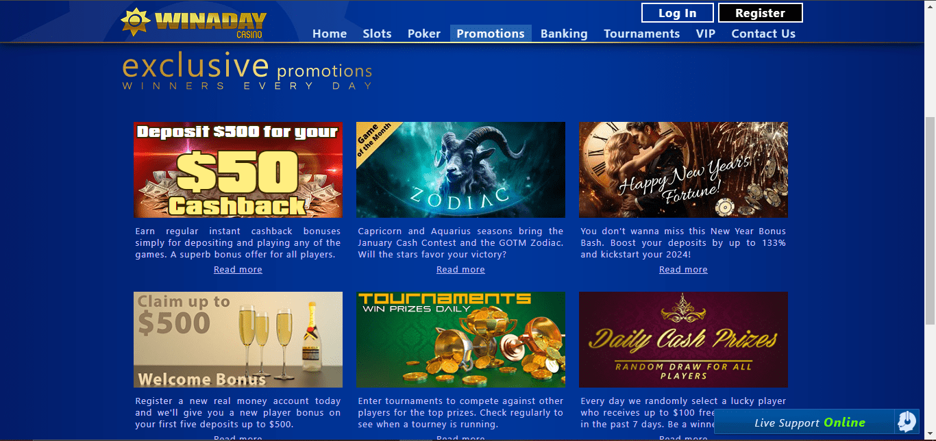 winaday casino promotions