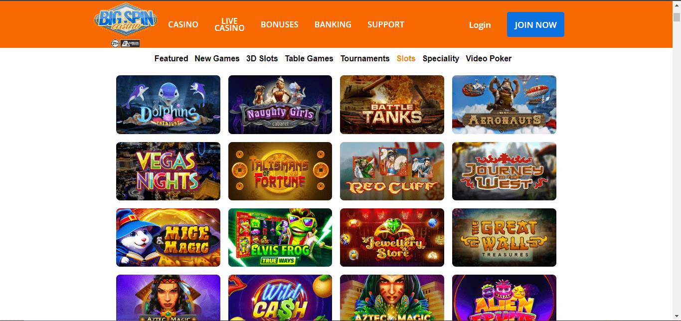 Bigspin casino slots