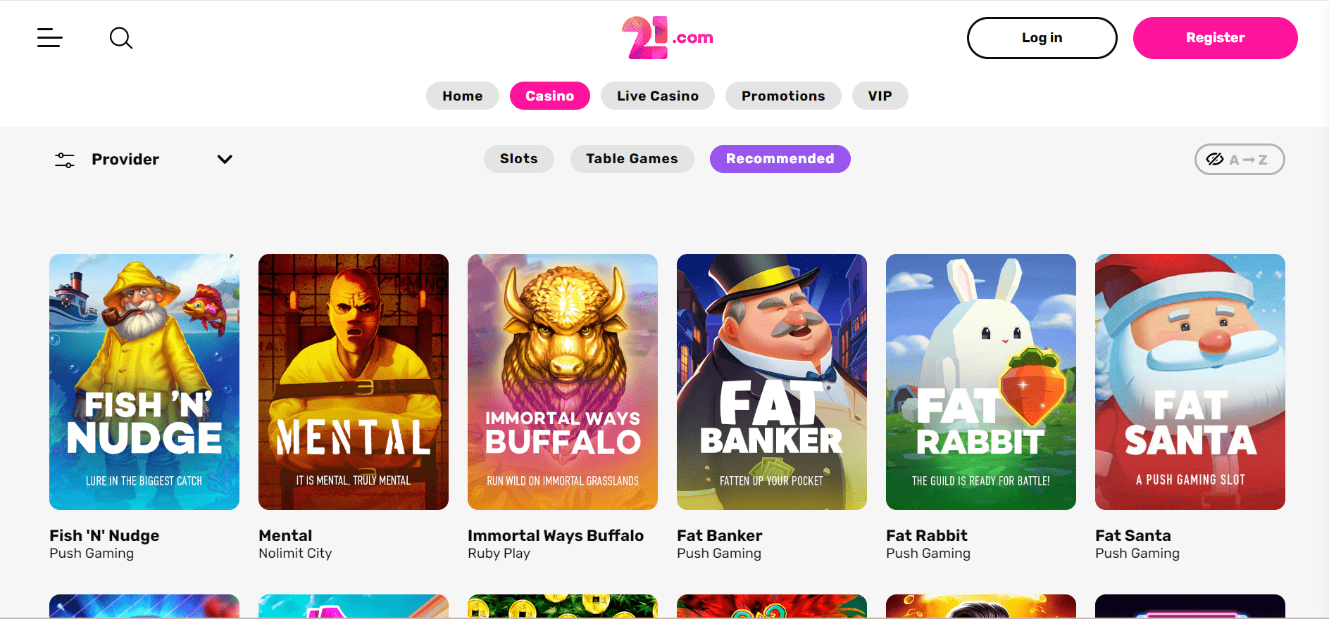 21.com casino recommended