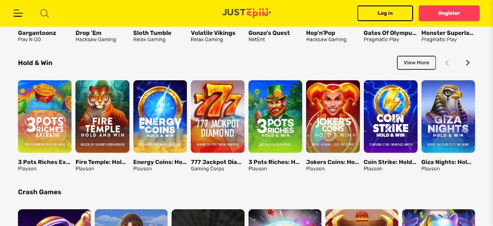 JustSpin casino slots