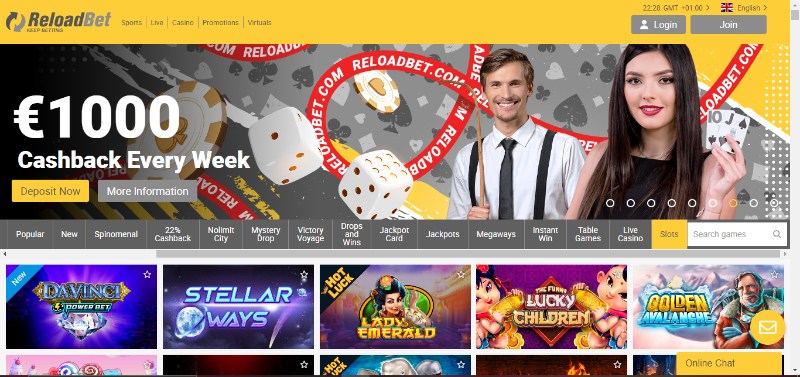 ReloadBet Casino slots