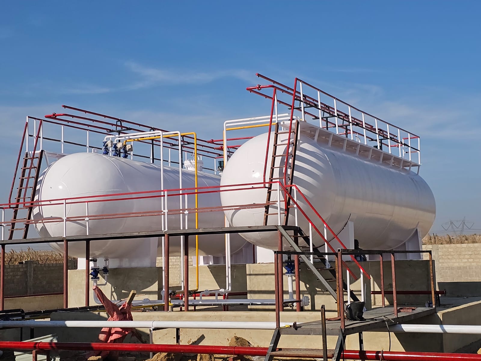 LPG gas plant storage tank and pressure vessel fabrication workshop