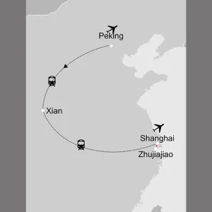 China zum Kennenlernen ab Peking: _Karte-china-china-zum-kennenlernen_copyright: Stepmap, 123map-2013 Daten: OpenStreetMap, Lizenz ODbL 1.0