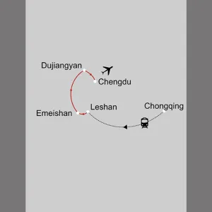 Von Chongqing nach Chengdu: _Karte-china-chongqing-und-chengdu_copyright: Stepmap, 123map-2013 Daten: OpenStreetMap, Lizenz ODbL 1.0