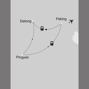 Datong & Pingyao ab Peking: _Karte-china-datong-und-pingyao_copyright: Stepmap, 123map-2013 Daten: OpenStreetMap, Lizenz ODbL 1.0