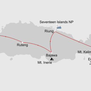 Naturparadies Flores ab Ende: _Karte_indonesien-naturparadies-flores_copyright: Stepmap, 123map-2013 Daten: OpenStreetMap, Lizenz ODbL 1.0