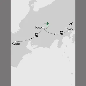 Unterwegs entlang des Nakasendo Trails ab Tokio: _Karte-Japan-Hiking-Nakasendo-Trail_copyright: Stepmap, 123map-2013 Daten: OpenStreetMap, Lizenz ODbL 1.0