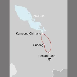 Farmhouse Smiling Gecko Sozialprojekt PNH-PNH ab Phnom Penh: _Karte_kambodscha-farmhouse-smiling-gecko_copyright: Stepmap, 123map-2013 Daten: OpenStreetMap, Lizenz ODbL 1.0