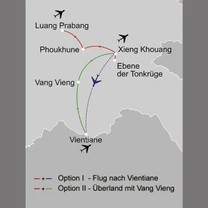 Ebene der Tonkrüge & Vang Vieng ab Luang Prabang: _Karte_laos-ebene-der-tonkruege_copyright: Stepmap, 123map-2013 Daten: OpenStreetMap, Lizenz ODbL 1.0