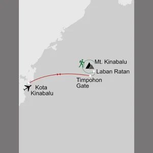 Besteigung Mount Kinabalu ab Kota Kinabalu: _Karte_malaysia-besteigung-mount-kinabalu_copyright: Stepmap, 123map-2013 Daten: OpenStreetMap, Lizenz ODbL 1.0