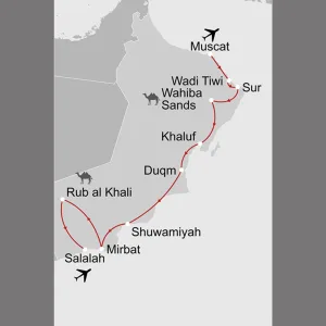 Von Muscat nach Salalah: Omans bestgehütetes Geheimnis: _Karte_oman-bestgehuetetes-geheimnis_copyright: Stepmap, 123map-2013 Daten: OpenStreetMap, Lizenz ODbL 1.0