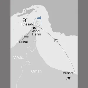 Musandam Intensiv: _Karte_oman-musandam-intensiv_copyright: Stepmap, 123map-2013 Daten: OpenStreetMap, Lizenz ODbL 1.0