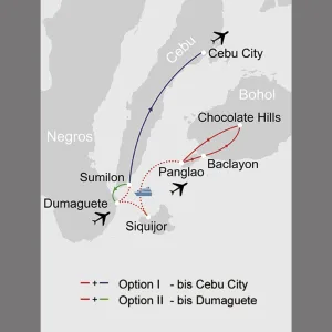 Die südlichen Visayas ab Bohol: _Karte_philippinen-die-suedlichen-visayas_copyright: Stepmap, 123map-2013 Daten: OpenStreetMap, Lizenz ODbL 1.0