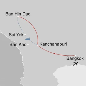 Flusskreuzfahrt auf dem River Kwai ab Bangkok: _Karte_thailand-flusskreuzfahrt-auf-dem-river-kwai_copyright: Stepmap, 123map-2013 Daten: OpenStreetMap, Lizenz ODbL 1.0